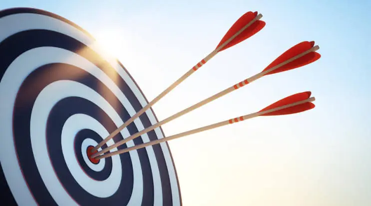 Accurate IQ test — three arrows in the bullseye representing reliability and validity