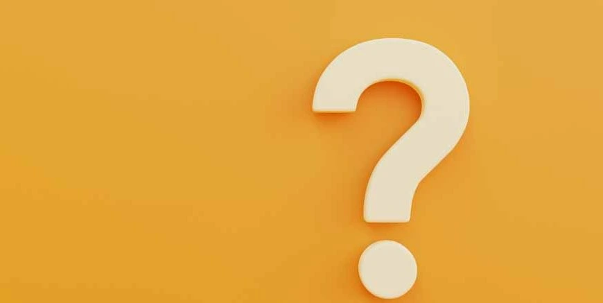 Question mark on yellow background for the Best IQ Test guide