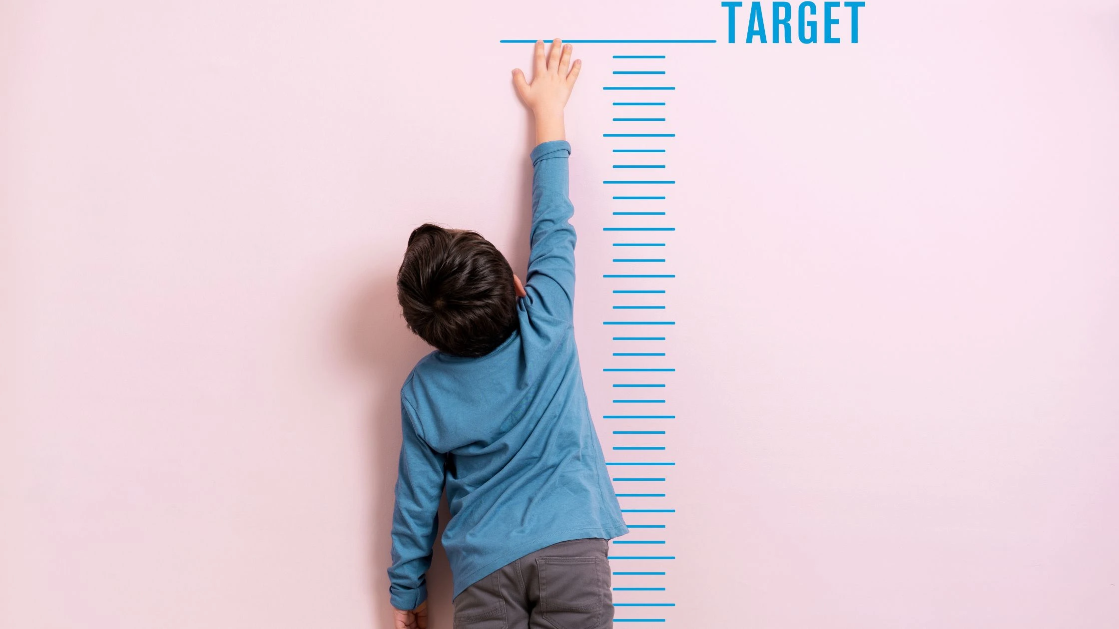 Height measurement beside an IQ bell curve with a small positive correlation