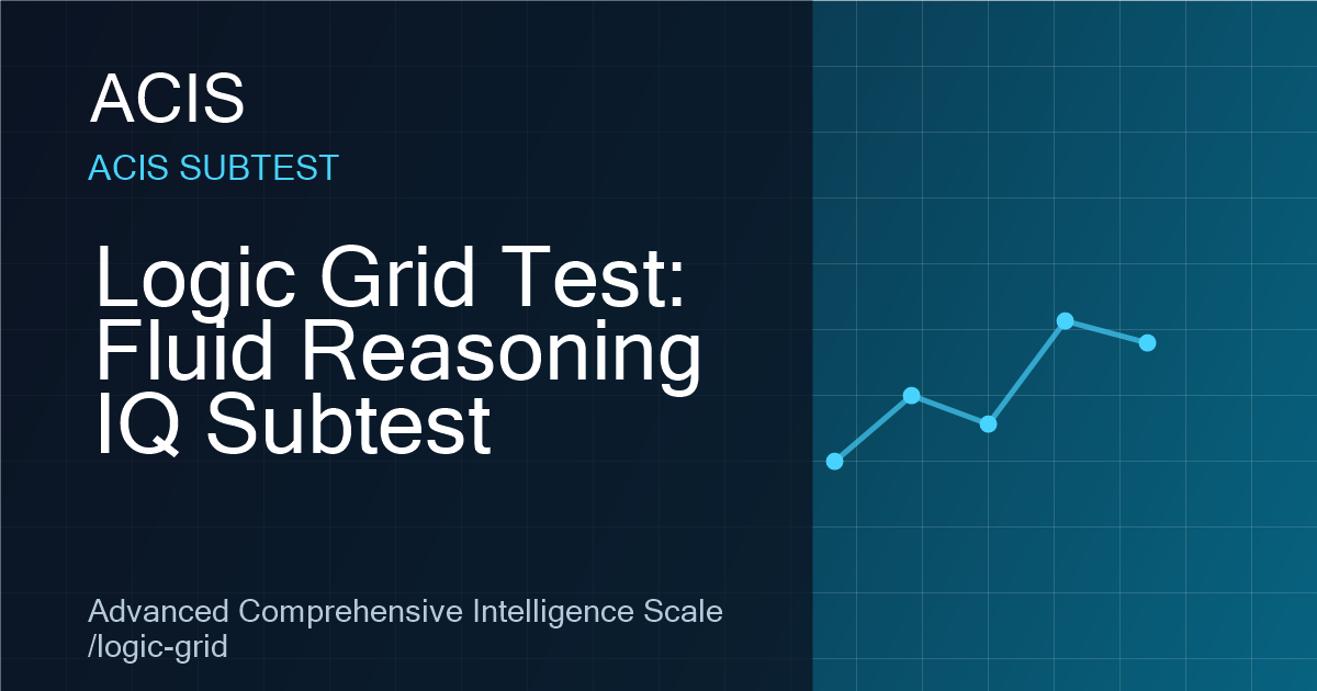 Logic Grid Test | Fluid Reasoning IQ Subtest | ACIS